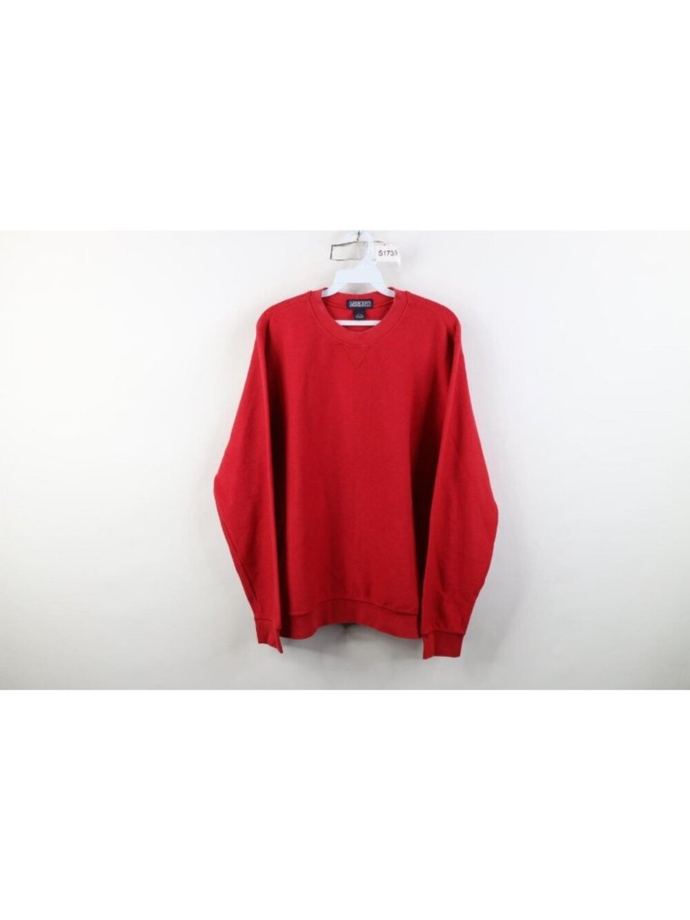 Vintage 90s Lands End Womens Large Faded Blank Tight Weave Thermal Knit Sweater